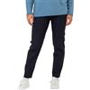 Carla Ferroni Pantalone in Viscosa Elasticizzato Comodo Tinta Unita Art 16224 (Blu, 52)