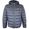 SUN68 Piumino in vera piuma con cappuccio R44101 Tg. XL Col. 11 Nero