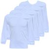 Fontana Calze Fontana Intimo 4 Pezzi Maglia Intima con Maniche Lunghe da Uomo in Cotone Caldo… (Bianco, XL)
