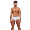 Il Granchio Slip Uomo in Cotone Elastico Esterno, Offerta 6 e 12 Pezzi, Slip Uomo in Cotone Elasticizzato (6 Pezzi Bianco, 7-XXL-54)