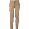 Coveri Pantalone uomo elasticizzato tinta unita con elastico in vita, coulisse e vestibilità slim fit, Beige 48