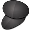 Saucer Lenti di ricambio premium per occhiali da sole Oakley Eye Jacket Redux OO9438, Alta Difesa - Nero Carbonio Polarizzato, Taglia unica