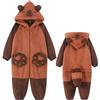SHUOJIA Pigiama Tuta Capibara Unisex Adulto Animale Onesie Cosplay Halloween Carnevale Costume Donna Pigiama Costume Animale Inverno (Women-S)
