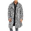 KHIRVWL Cappotto Uomo in Pelliccia Sintetica Invernale Morbido Leopardata Giacca Lunga Cardigan Outwear Caldo Cappotto da Uomo Cappotti e Giacche da Uomo di Elegante Giacca Parka Giubbotto Spessa Caldo