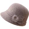 Generic Cappelli caldi di lana per donne anziane spessi e accoglienti cappelli invernali per mamme e nonne, Caff, Taglia unica