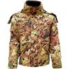 ALGI Parka Militare Vegetato Nylon con Interna Staccabile in Pile (M)
