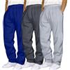 Generisch Pantaloni da jogging da uomo, confezione da 3 pezzi, Y2K, in cotone, larghi, da jogging, in vita elasticizzata, a gamba larga, pantaloni lunghi da uomo, caldi, sportivi, con tasche, A2, XL