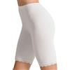 Cotonella 2 Pezzi Slip Donna Long L'Altra 3163 in Cotone Elasticizzato, Bianco 3/M