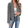 Cocila Giacca Elegante Casual Alla Leggera Con Colletto E Foderata A Quadri Da Donna Modello 2025 Buste Porta Abiti Beige Xl Piumino Lungo Nero Con Alamari Giubbino Di Jeans