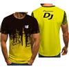 TUIAIFA Maglietta Casual da Uomo a Maniche Corte for DJ Pioneer, Girocollo, Personalizzata, a Maniche Corte, ad Asciugatura Rapida, Fitness(D,S)