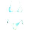 F**K Bikini Donna 1100 Tie Dye Giallo Triangolo Slip Regolabile Lycra groffata PE23 S