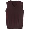 Wvapzxx Gilet da uomo in cashmere primavera smanicato con scollo a V, maglione sciolto in maglia Gilet da cintura, Blu, XXL