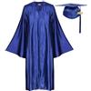 MaNMaNing Toga di Laurea Unisex per Adulti Abito da Cerimonia per Laurea Universitaria Completo da Graduazione Uomo e Donna Eventi Accademici