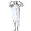 CuteOn Onesie Costume da Carnevale da Donna con Animale, per Cosplay, Pigiama, Pigiama da Uomo, per Adulti, Unisex, Grigio Elefante, L