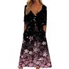 Cocila Vestiti Donna Estivi Curvy Elegante Vestito Lungo Fiori Estivo Donna Vestiti Lunghi Vestiti Anni 50 Donna Lunghi Sottoveste Bianca Senza Spalline Offerte Natale Lampo (Black, M)