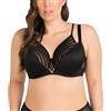 Gorsenia Reggiseno Non Imbottito Elegante A Righe K810 Yoko, Nero,5J