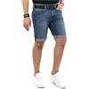 Indicode Jeans corti da uomo (S-3XL), vestibilità normale, elasticizzati, 98% cotone, leggeri, traspiranti, estivi, B797, Ultra nero, S