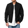 Oanviso Giacche da Uomo Bomber Jacket Casuale Cappotti Leggera Giacca Outdoor Giubbotto Sportiva Maniche Lunghe Slim Fit B Rosso XXL