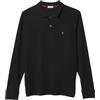 Coveri Maglietta a Polo Uomo Maniche Lunghe 100% Cotone Primaverile Blu M L XL XXL XXXL (IT, Testo, XXL, Regular, Regular, Nero)