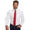 JP 1880 Cravatta di seta da uomo, taglia L, 8XL, motivo Babbo Natale, larghezza circa 7,6 cm, 811267, Rosso scuro, L-3XL