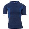 PAYPER THERMO PRO 160 SS Maglia termica da uomo girocollo maniche corte raglan misto poliammide poliestere Blu Royal Melange (S/M)