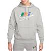 NIKE Felpa da Uomo con Cappuccio in Fleece Club Futura Grigia Taglia M Codice FZ0772-063