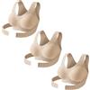 Generic Reggiseno posturale da donna con chiusura frontale senza cuciture traspirante modellante regolabile in vita correttivo per la postura posteriore reggiseni, 2PCS-C., L / H