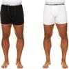 Maxfort Boxer Taglie Forti Uomo Set 2 Pezzi Fino 8XL (7XL, Nero/Bianco)