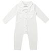 Brillabenny TUTINA BODY ELEGANTE BATTESIMO BABY NEONATO LUXURY PAGLIACCETTO BIANCO PAPILLON 0-3 MESI Bebè Principe Bodysuit Romper