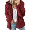 Chanpning Giacche Donna Felpa Da Camera Invernale Sherpa Con Zip Giacche Peluche Leggero Oversize In Pile Giacca Senza Cappuccio Taglie Forti Fleece Cappotti Pelliccia Morbido Versione Loose Ampia Per Casa