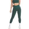 FGM04 Donna - Leggings Bubble, Verde Pino/Nero/Cioccolato/Blu Avio/Dark Purple, Vita Alta, Tessuto Tecnico CryoFIR, Push-Up, Effetto Modellante (IT, Testo, M, L, Regular, Regular, Verde Pino)