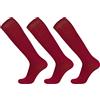 Mysocks 3 Coppie Calze semplici al ginocchio mercerizzate Bordo