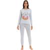 Il Granchio Pigiama Donna Lungo in Cotone GP5092 (IT, Testo, XXL, Regular, Regular, Standard, Rosa)