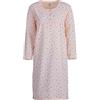 Zeitlos Lucky - Camicia da Notte Donna Manica Lunga a Fiori Termo d'inverno, Farbe:Rosa, Größe-Damen:XL