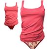 Cotonella Coordinato completino intimo canotta o top con slip o brasiliana (MALVA 2 PEZZI, S)