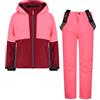 CMP Set Tuta Sci da Bambina in Twill - 33W0195 (Anemone, 140)