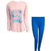 Il Granchio Pigiama Donna Lungo in Puro Cotone Art. GP5029 (Rosa, XL)