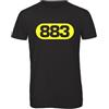 Bughyprint Tshirt Maglia Maglietta Uomo 883 Max PEZZALI Max Forever HITSONLY STADI 2024 Nera Edizione LIMITATISSIMA, L
