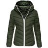 MJGkhiy Piumino Donna Invernale Curvy Corto Puffer Jacket Elegante Giubbino Trapuntato Casual Giacca Antivento Con Cappuccio Comodo Taglie Forti Piumini Imbottita Caldo Cappotto Con Zip Autunnale
