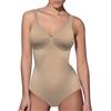 Lady Bella Lingerie Lady Bella PA0786 Body Contenitivo Snellente Donna Coppa D con Cuciture e con Ferretto Azione Modellante Pancia Piatta e Fianchi in Tessuto in Microfibra Traspirante Spalline Larghe (Skin, 3D)