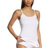 Moretta Top Canottiera Donna in Lana e Seta Spalline con Bordino in Raso bielastico (5°, Bianco)