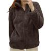 Generico Parka Donna Invernale Giacca Antivento In Pile Reversibile Peloso Pelliccia Foderati Giubbotto Lungo Cappotto Peluche Larga Casual Leggera Unico Giubbotti Moda Autunno Inverno