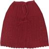 Moda Egidio Mantellina Senza Maniche Coprispalle Misto Lana Inclusa di Babbucce (Bordeaux, Taglia Unica)