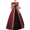 Generico Vestito Medievale Donna - Abito Principessa Donna Barocco Rococò Costume da Dama dell'800 Abito Vittoriano Manica Tromba Palazzo Vestito Gotico Pizzo Vintage Costume Carnevale Cosplay Vesiti Festa