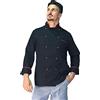 tessile astorino Ricamo 0, Giacca Cuoco Uomo - Nera e Rossa - Casacca Chef 100% Cotone - Divisa Personalizzabile per Cucina e Ristorante - Made in Italy (M)