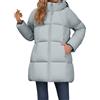 MJGkhiy Piumino Donna Lungo Con Cappuccio Invernale Elegante Cappotti Lunghi Leggero Caldo Giubbotto Lunghe Curvy Antivento Piumini Con Zip Casual Parka Con Tasche Comodo Giacca Imbottita