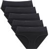 Generic Biancheria intima da donna in cotone, confezione di biancheria intima da donna, slip in cotone da donna, slip morbidi in pizzo elasticizzato, 5 pezzi - Q, L