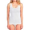 Generico Canotta Intima 3-6 Pezzi 100% Cotone Pettinato Spalla Larga Canottiera Intima Donna in Cotone Leggero, Top Donna Spalla Larga 2044 (3 Pezzi Bianco, 5)