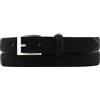 BELTINGER Cintura in pelle scamosciata 2,5 cm | Cintura in pelle scamosciata per uomo e donna 25 mm | Cintura in pelle scamosciata con fibbia rotonda, 120 cm (Gesamtlänge 135 cm)