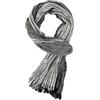 AIEOE Sciarpa da uomo a righe, 180 cm, elegante, con frange, leggera e morbida, per autunno e inverno, Nero , 180 cm